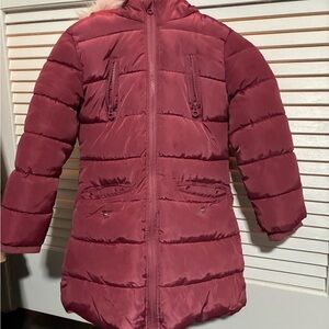Arctic Squad Burgundy Puffer Coat Kids Size 6